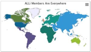 世界地图说明成员国
